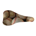 Grunge Baseballs Print Bicycle Seat Cover
