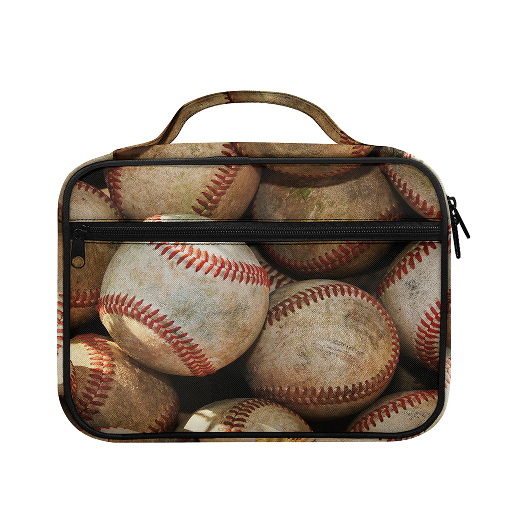 Grunge Baseballs Print Briefcase Bible Bag