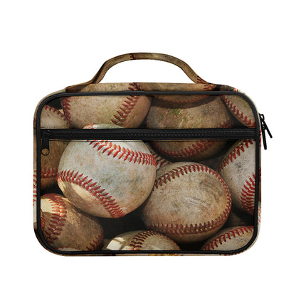 Grunge Baseballs Print Briefcase Bible Bag