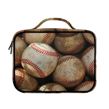 Grunge Baseballs Print Briefcase Bible Bag