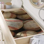 Grunge Baseballs Print Changing Pad Cover