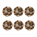 Grunge Baseballs Print Coaster Set