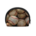 Grunge Baseballs Print Coin Purse