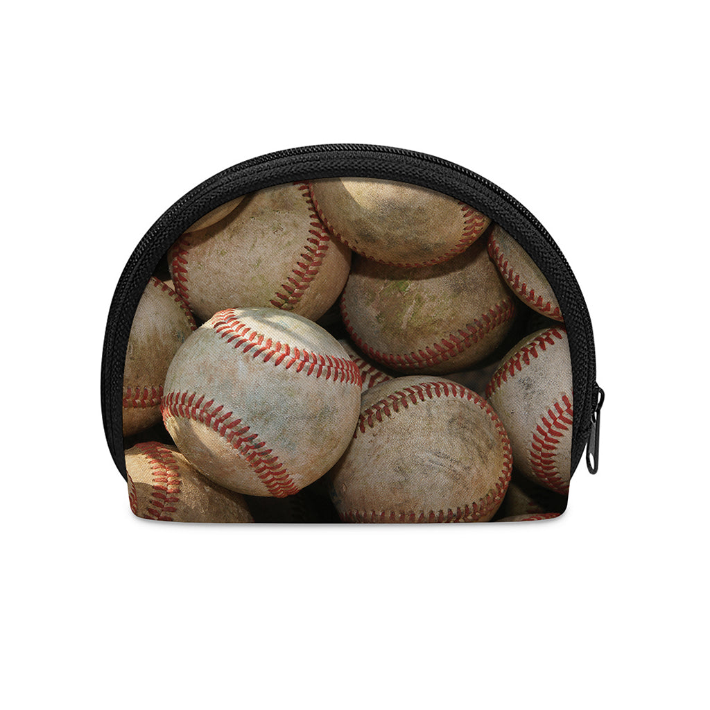 Grunge Baseballs Print Coin Purse