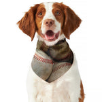 Grunge Baseballs Print Dog Bandana