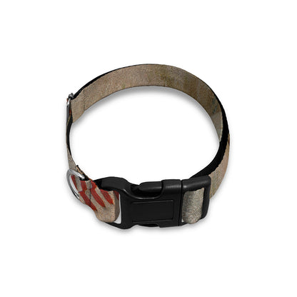 Grunge Baseballs Print Dog Collar