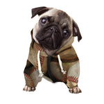 Grunge Baseballs Print Dog Zip Up Hoodie