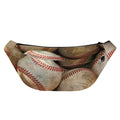 Grunge Baseballs Print Fanny Pack