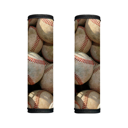 Grunge Baseballs Print Handle Covers