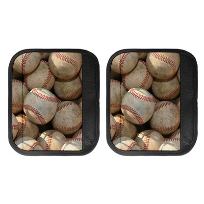 Grunge Baseballs Print Handle Covers