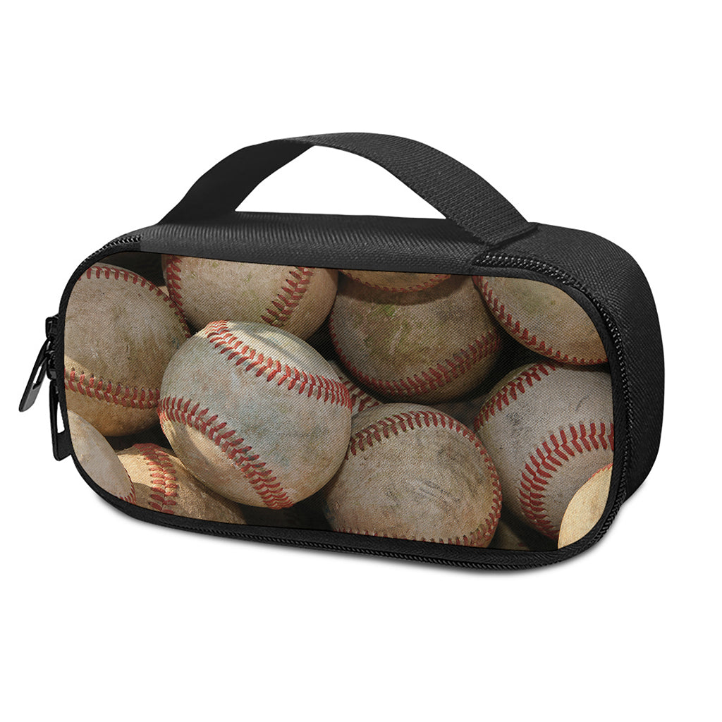 Grunge Baseballs Print Insulin Cooler Travel Case