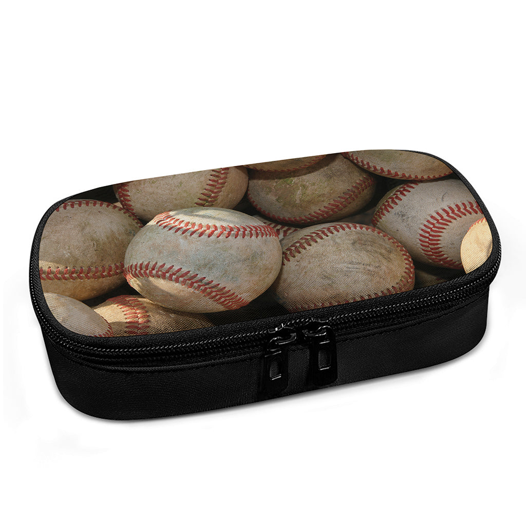 Grunge Baseballs Print Insulin Cooler Travel Case