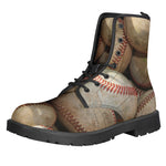 Grunge Baseballs Print Backpack