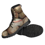 Grunge Baseballs Print Backpack