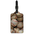 Grunge Baseballs Print Luggage Tag