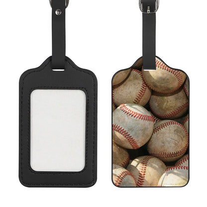 Grunge Baseballs Print Luggage Tag