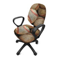 Grunge Baseballs Print Office Chair Cover