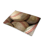 Grunge Baseballs Print Pet Cooling Mat Cover