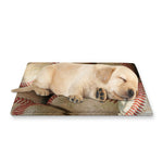 Grunge Baseballs Print Pet Cooling Mat Cover