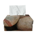 Grunge Baseballs Print Rectangle Tissue Box Cover