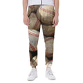 Grunge Baseballs Print Joggers