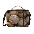 Grunge Baseballs Print Shoulder Strap Bible Bag
