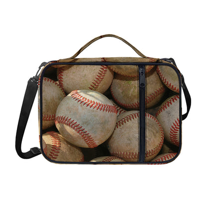 Grunge Baseballs Print Shoulder Strap Bible Bag