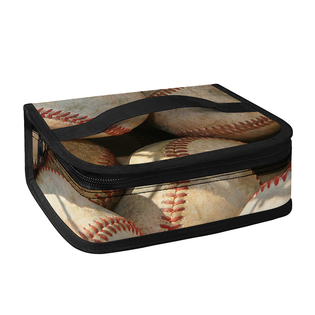 Grunge Baseballs Print Small Lunch Bag