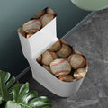 Grunge Baseballs Print Toilet Lid And Tank Cover Set