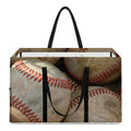 Grunge Baseballs Print Utility Tote Bag
