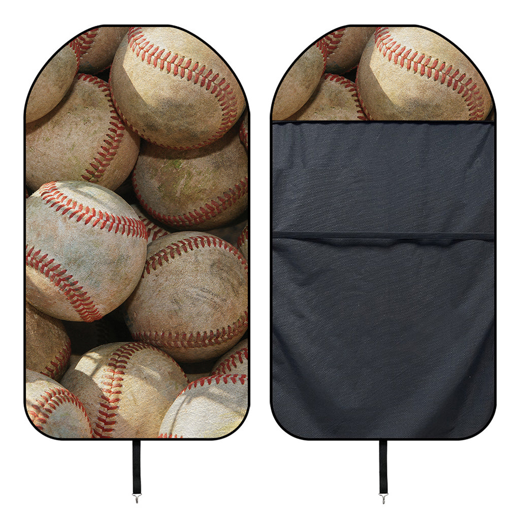 Grunge Baseballs Print Waterproof Car Seat Cover