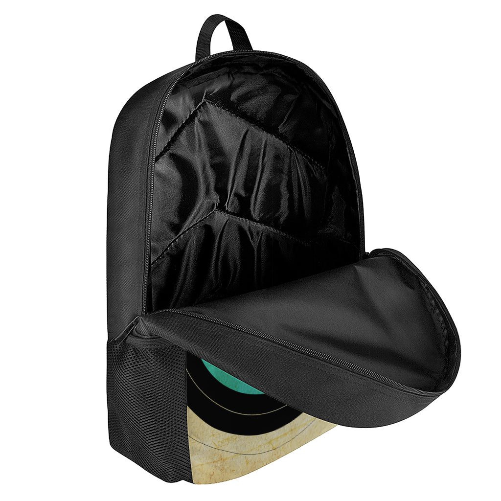 Grunge Bullseye Target Print 17 Inch Backpack