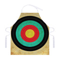 Grunge Bullseye Target Print Adjustable Apron