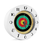 Grunge Bullseye Target Print Alarm Clock