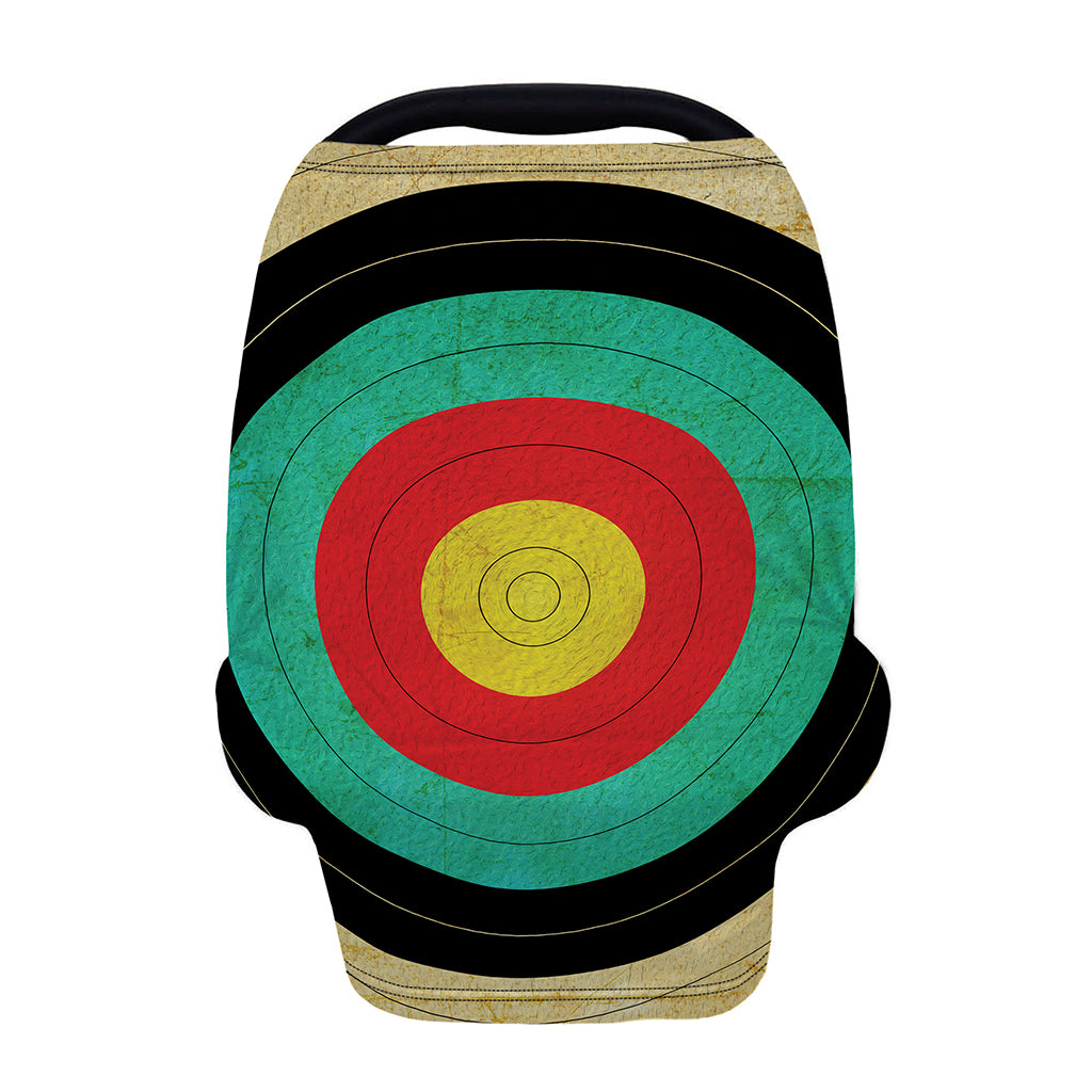 Grunge Bullseye Target Print Baby Seat Cover