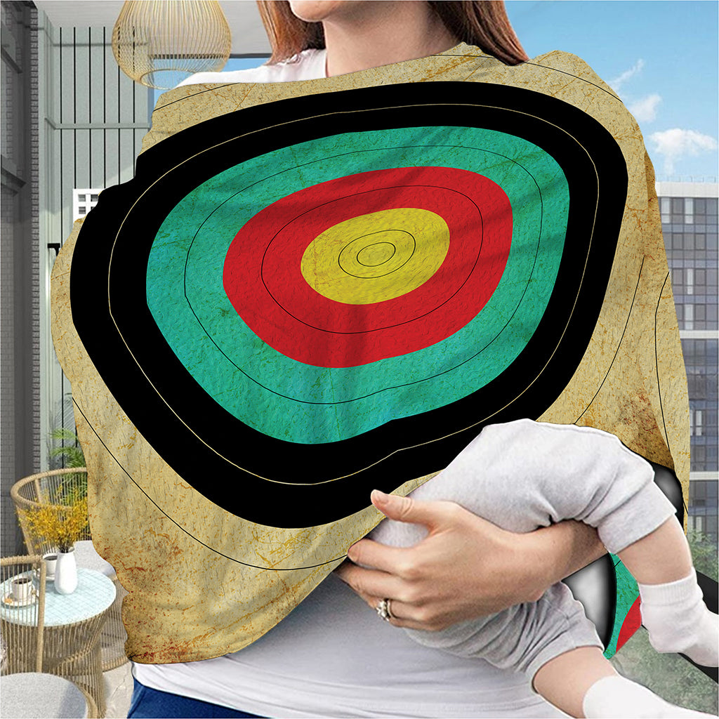 Grunge Bullseye Target Print Baby Seat Cover