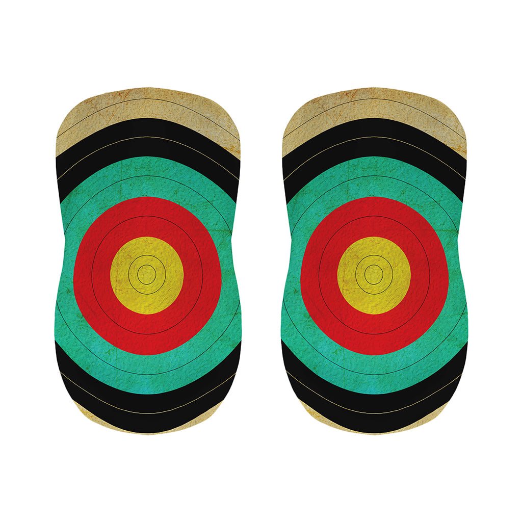 Grunge Bullseye Target Print Bar Stool Covers