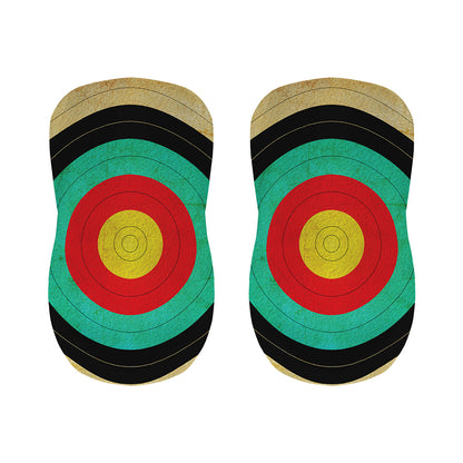 Grunge Bullseye Target Print Bar Stool Covers