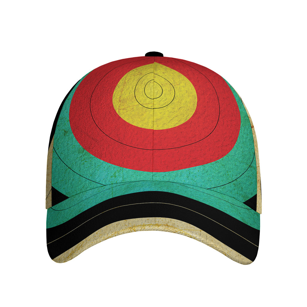 Grunge Bullseye Target Print Baseball Cap