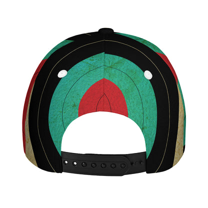 Grunge Bullseye Target Print Baseball Cap