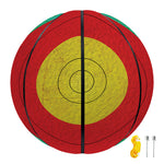 Grunge Bullseye Target Print Basketball