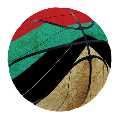 Grunge Bullseye Target Print Basketball