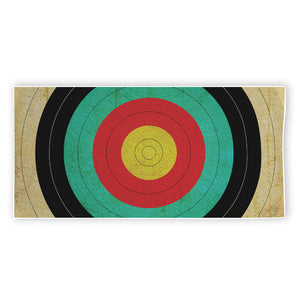 Grunge Bullseye Target Print Beach Towel