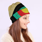 Grunge Bullseye Target Print Beanie