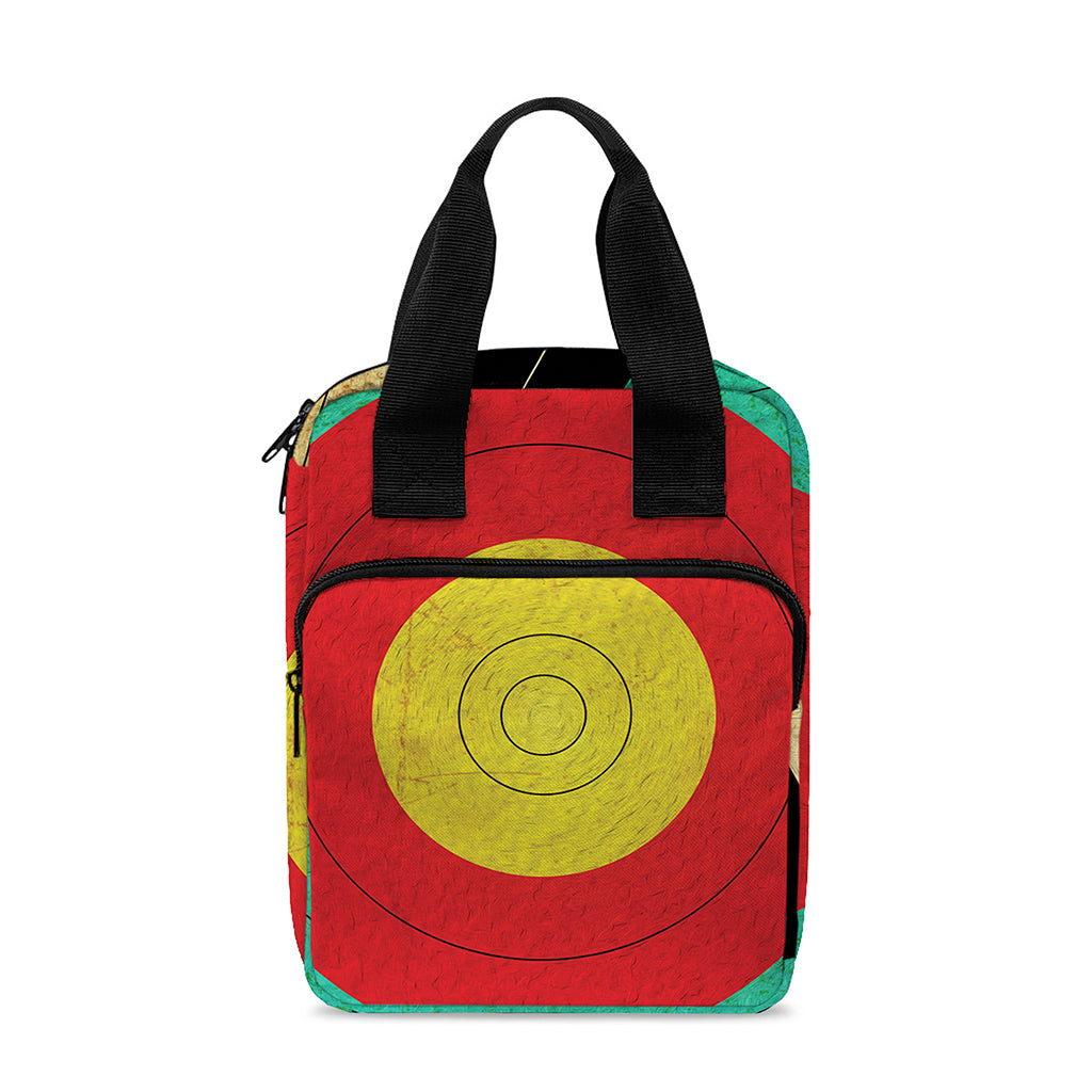 Grunge Bullseye Target Print Bible Tote Bag