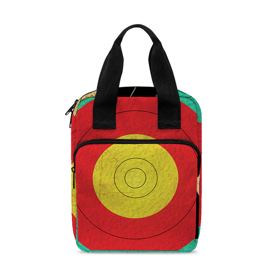 Grunge Bullseye Target Print Bible Tote Bag