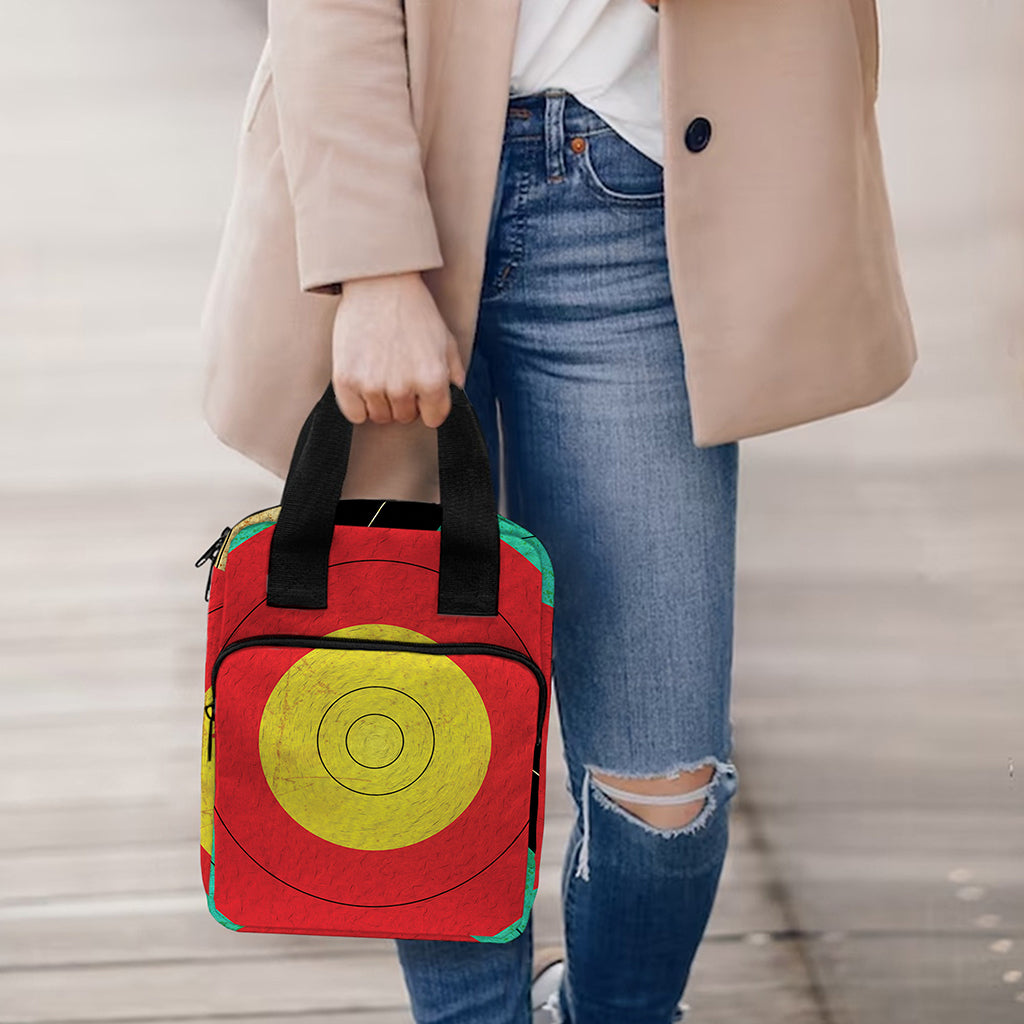 Grunge Bullseye Target Print Bible Tote Bag