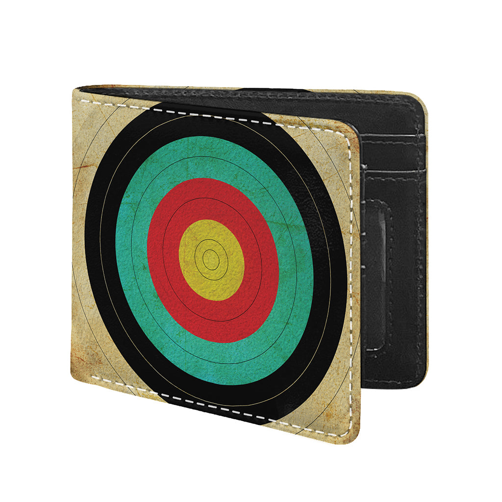 Grunge Bullseye Target Print Bifold Wallet