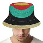 Grunge Bullseye Target Print Bucket Hat