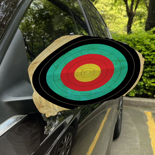 Grunge Bullseye Target Print Car Side Mirror Covers